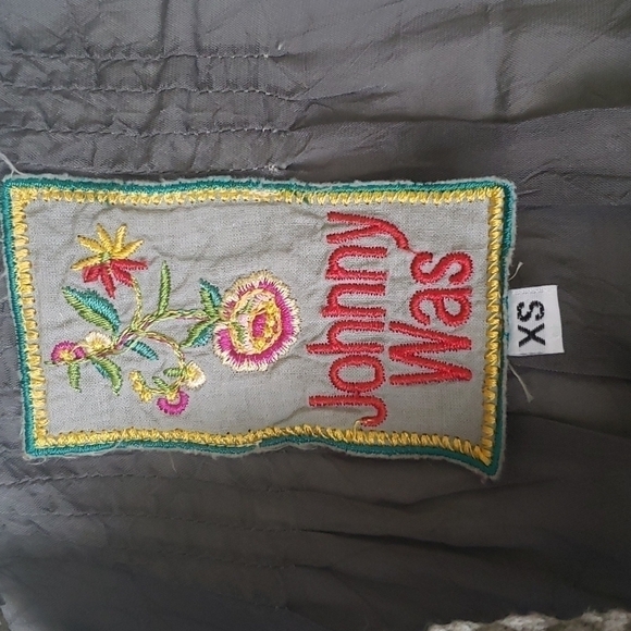 Johnny Was Boho Embroidered Lace Tunic Top, Grey, Size XS - Picture 12 of 13